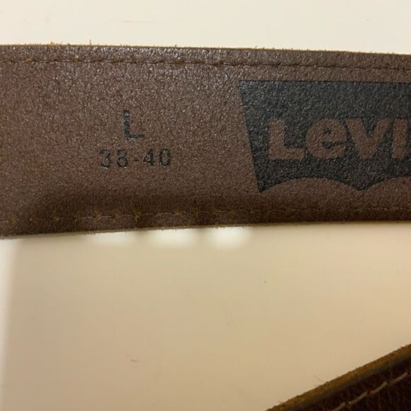 Levi’s Leather Belt Brown Leather large 38-40 - Picture 8 of 9